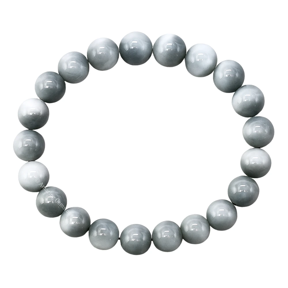 Grey Cats Eye Bracelet (Strechable)