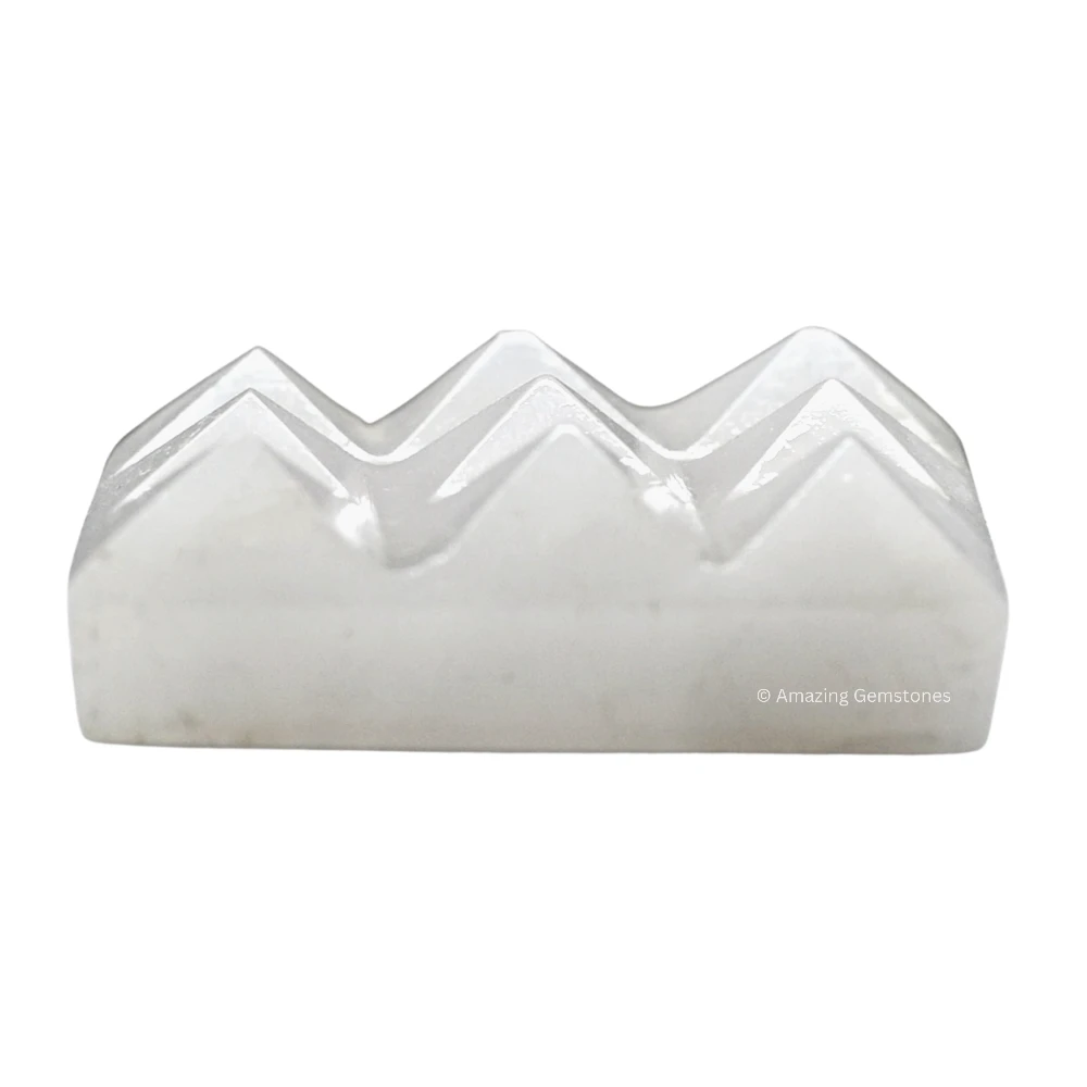 Snow Quartz 9 Pyramid Plate