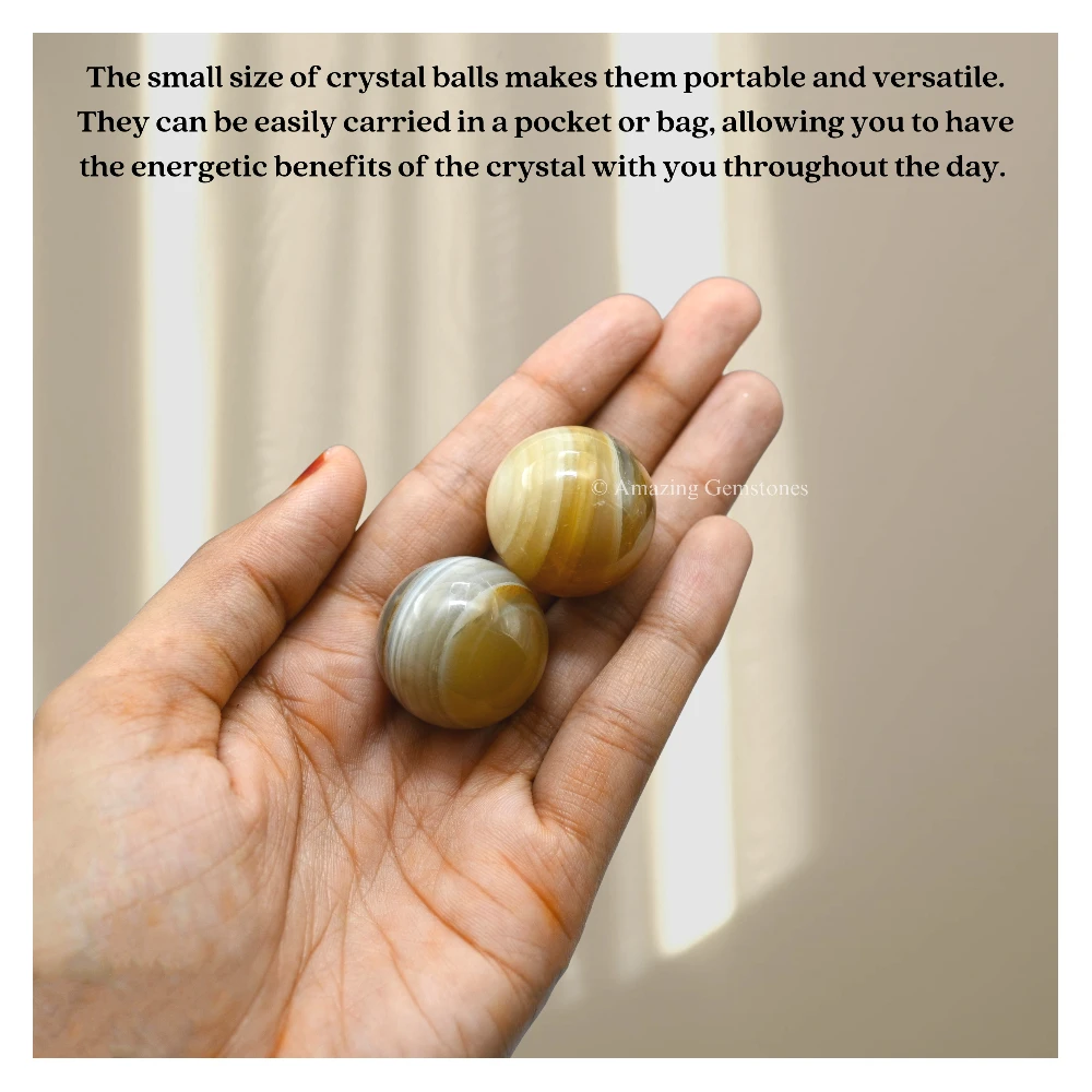 Lace Agate Sphere (1 Inch)
