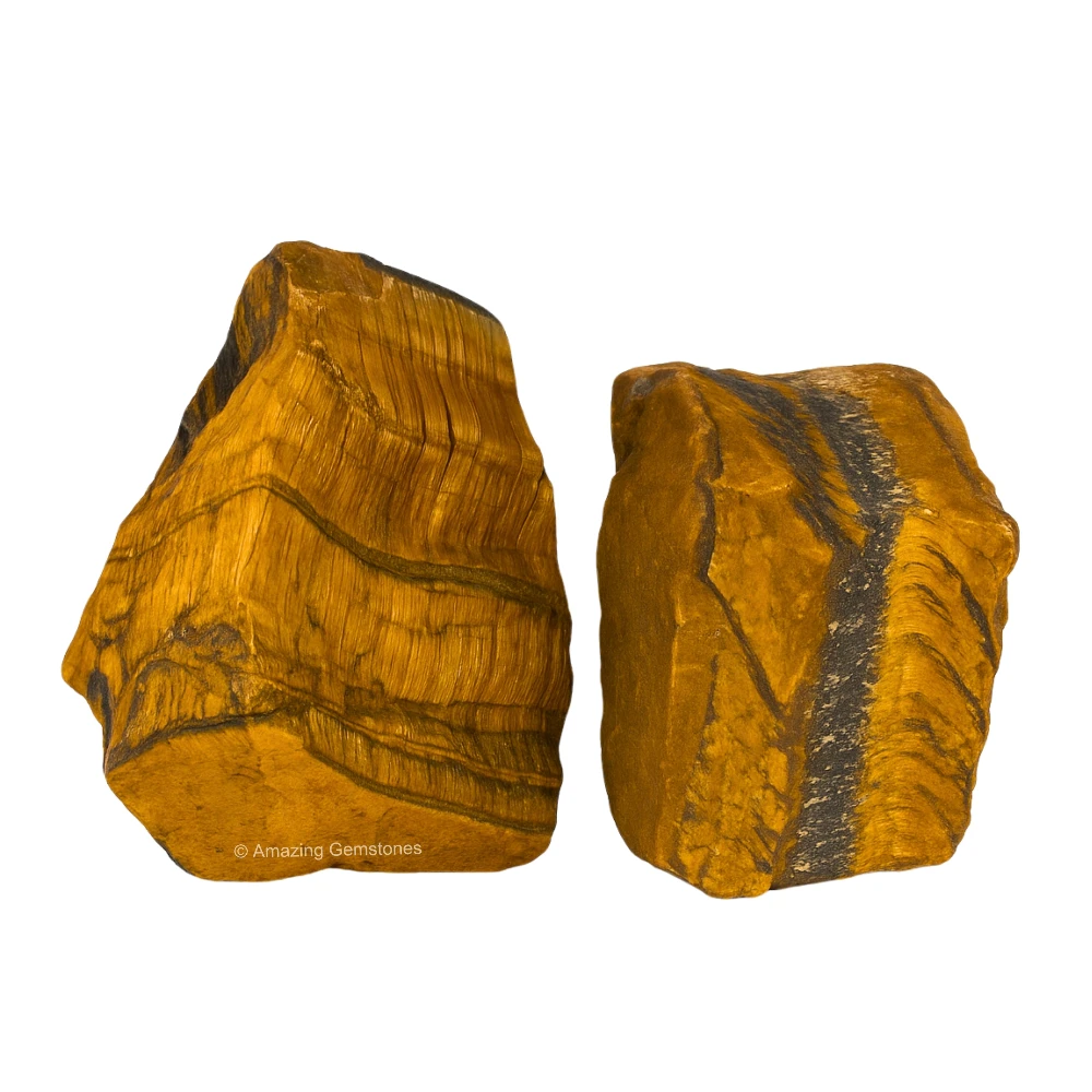 Tiger Eye Raw Crystals (5 Pieces)