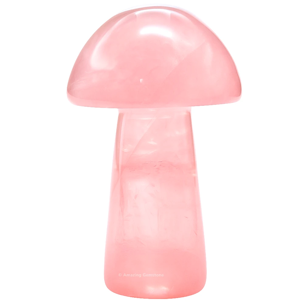 Rose Quartz Crystal Mushroom