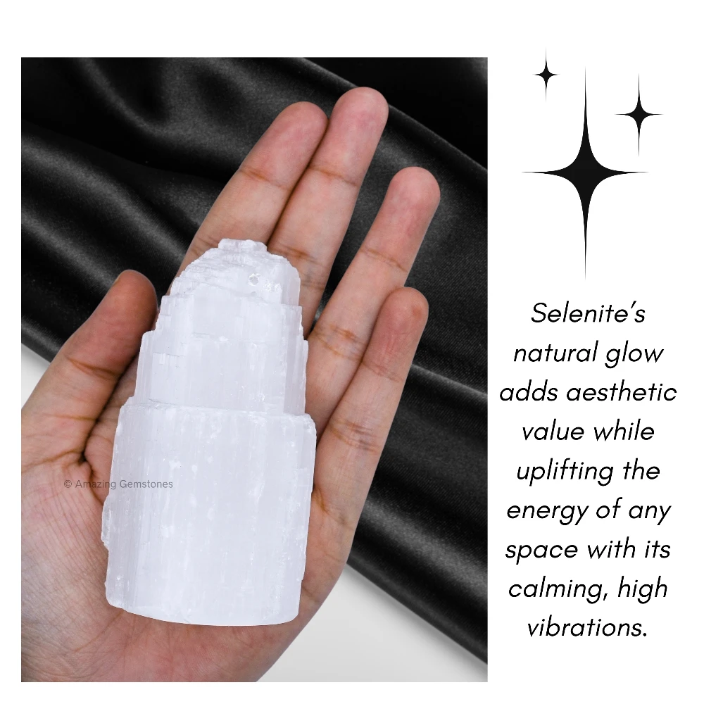 Natural Selenite Tower (8 cm)