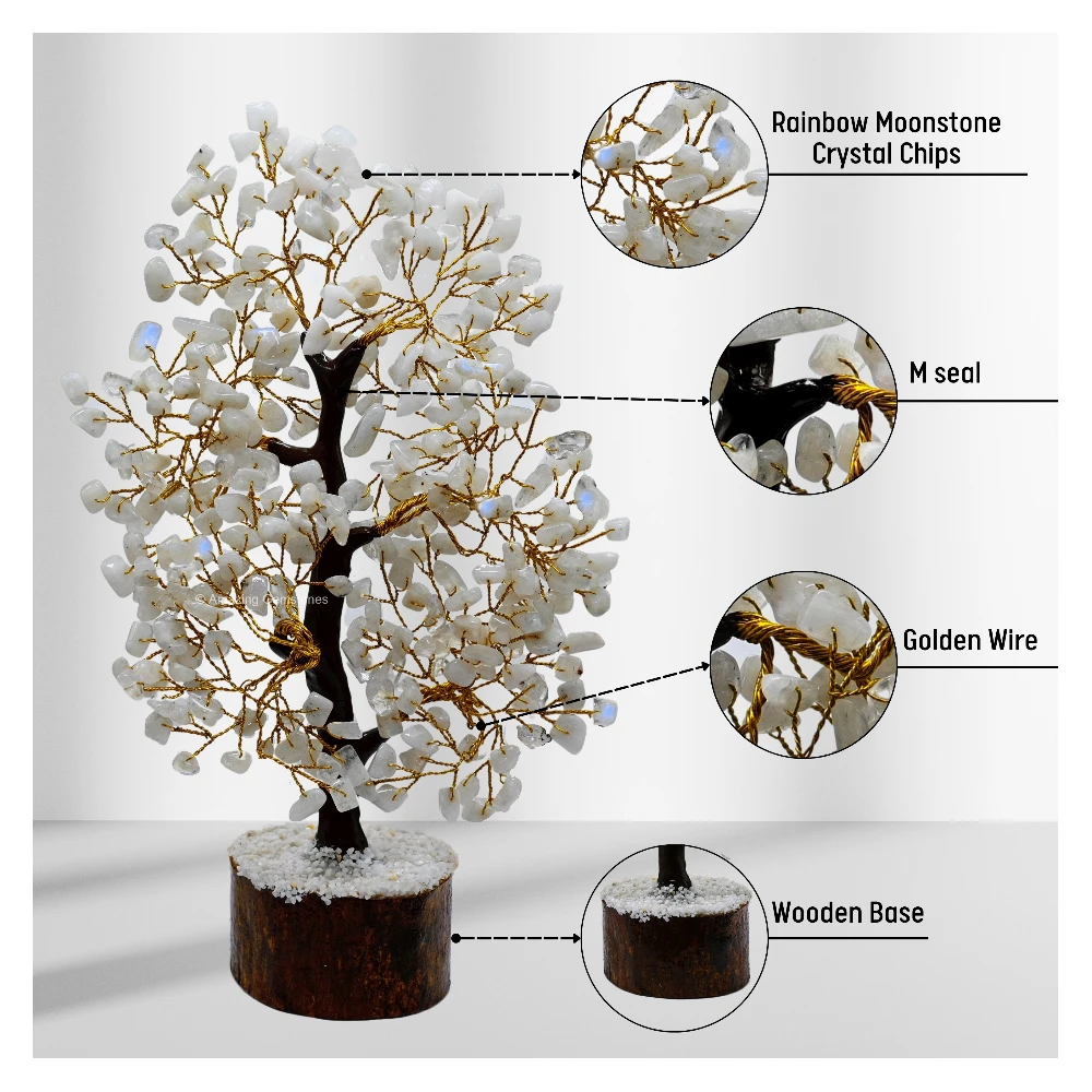 Rainbow Moonstone Tree (200 Beads)