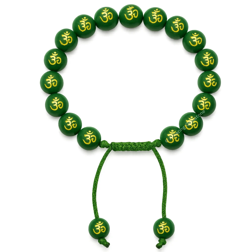 Green Agate OM Bracelet (Adjustable)