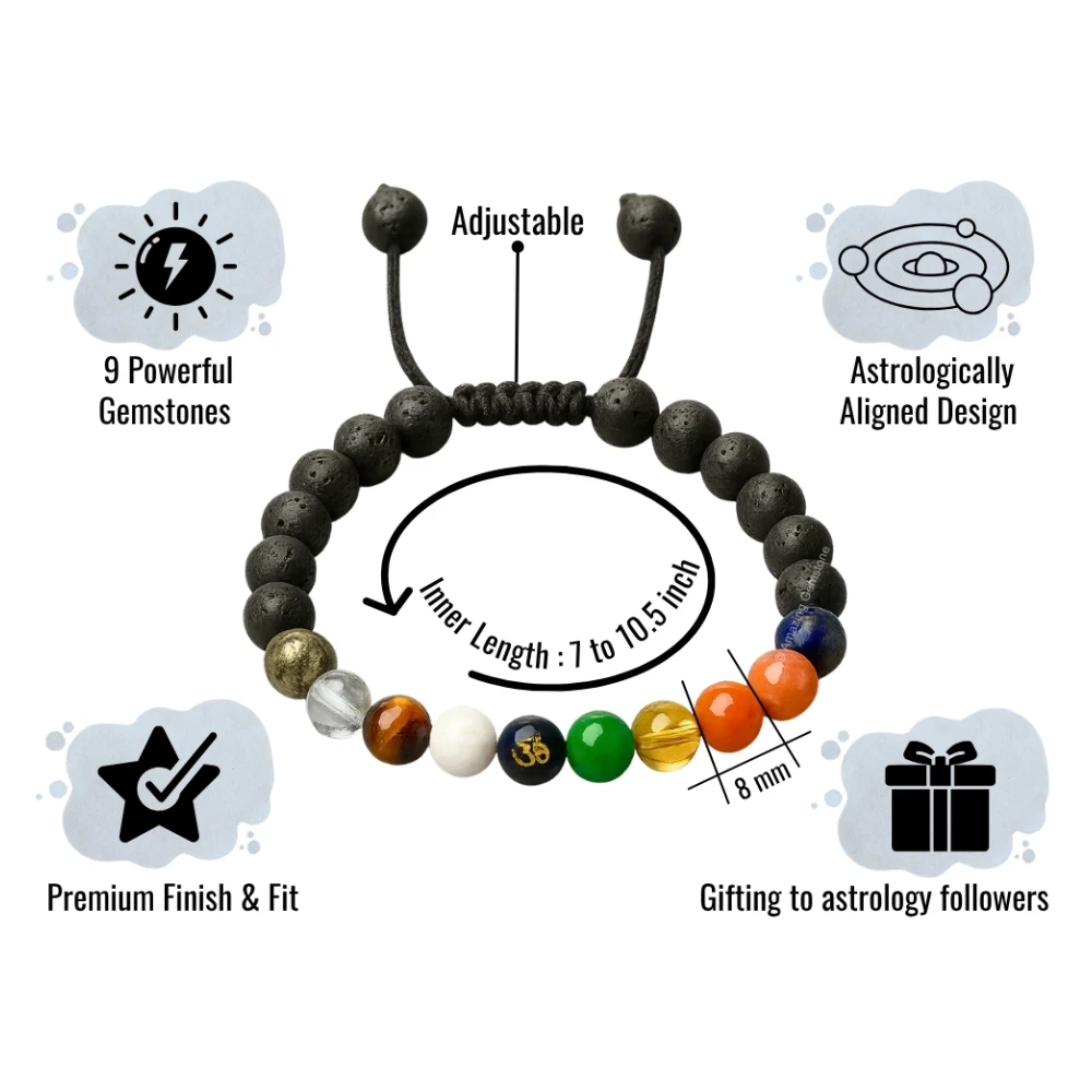 Navgrah Bracelet (Adjustable)