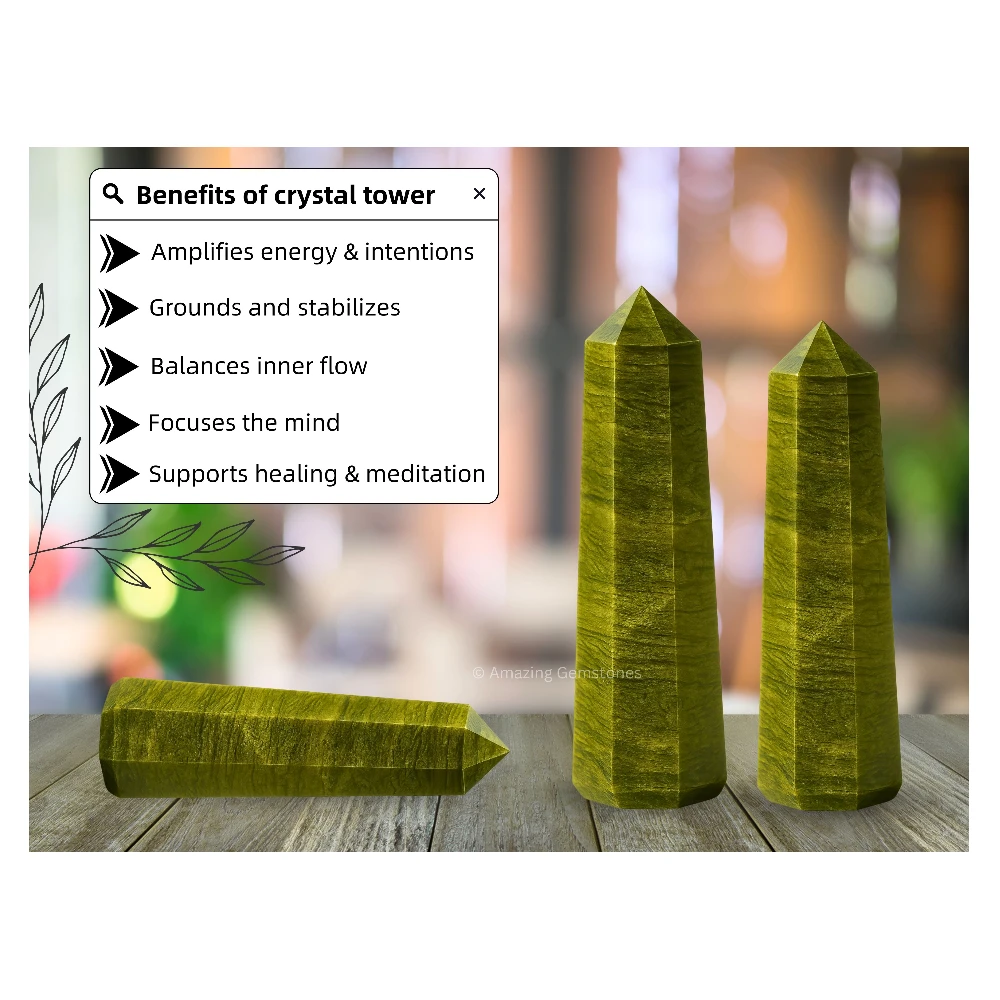 Vesuvianite Tower (3-4 INCH)