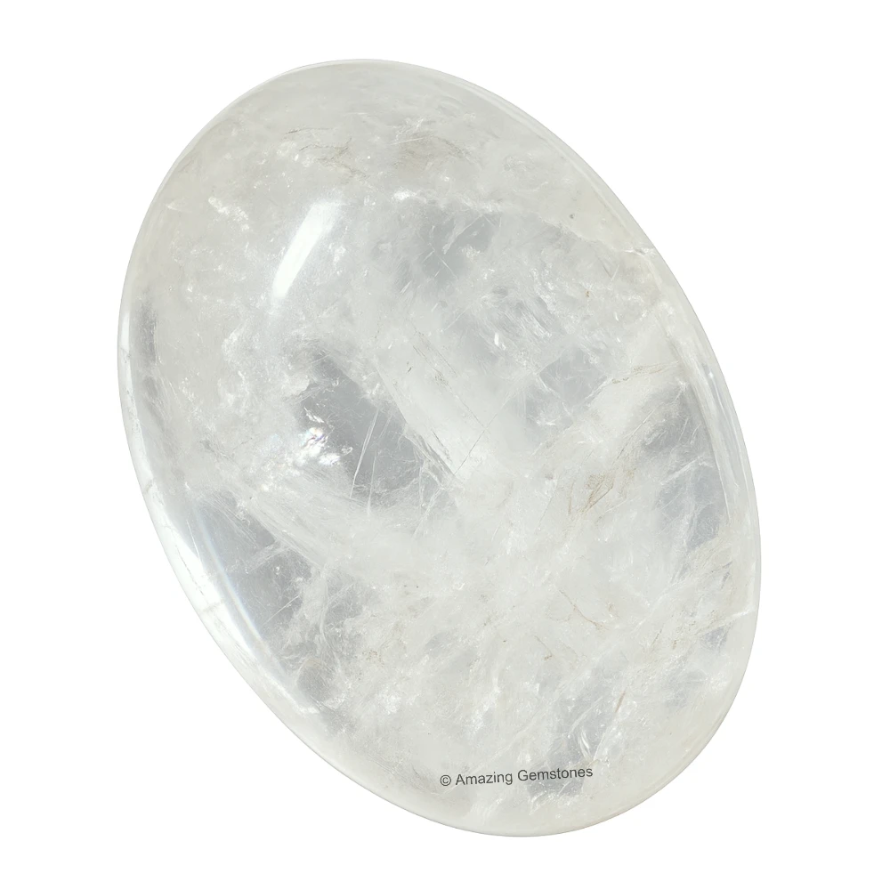 Clear Quartz Palm Stone
