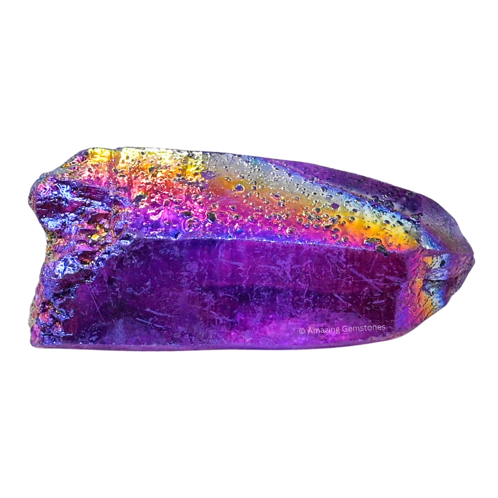 Amethyst Aura Quartz Raw Crystal Points (1 LB)