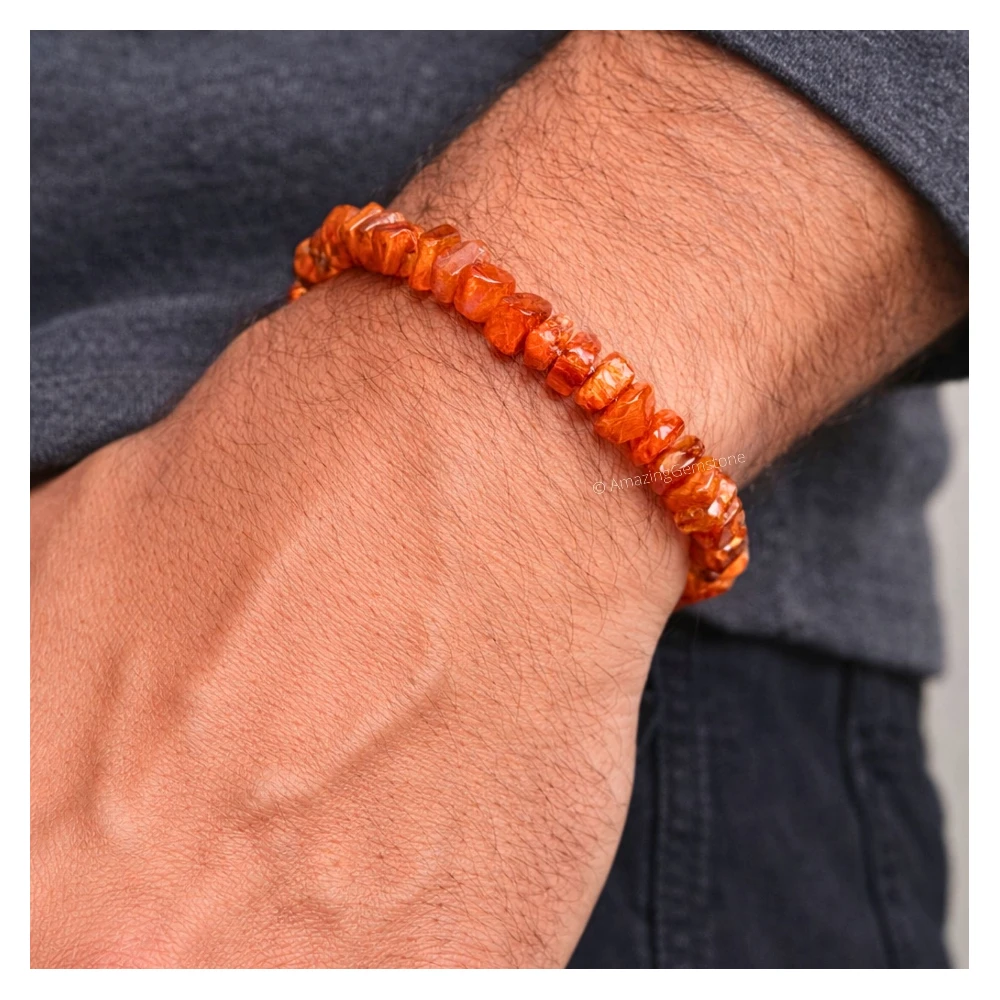 Carnelian Chips Bracelet