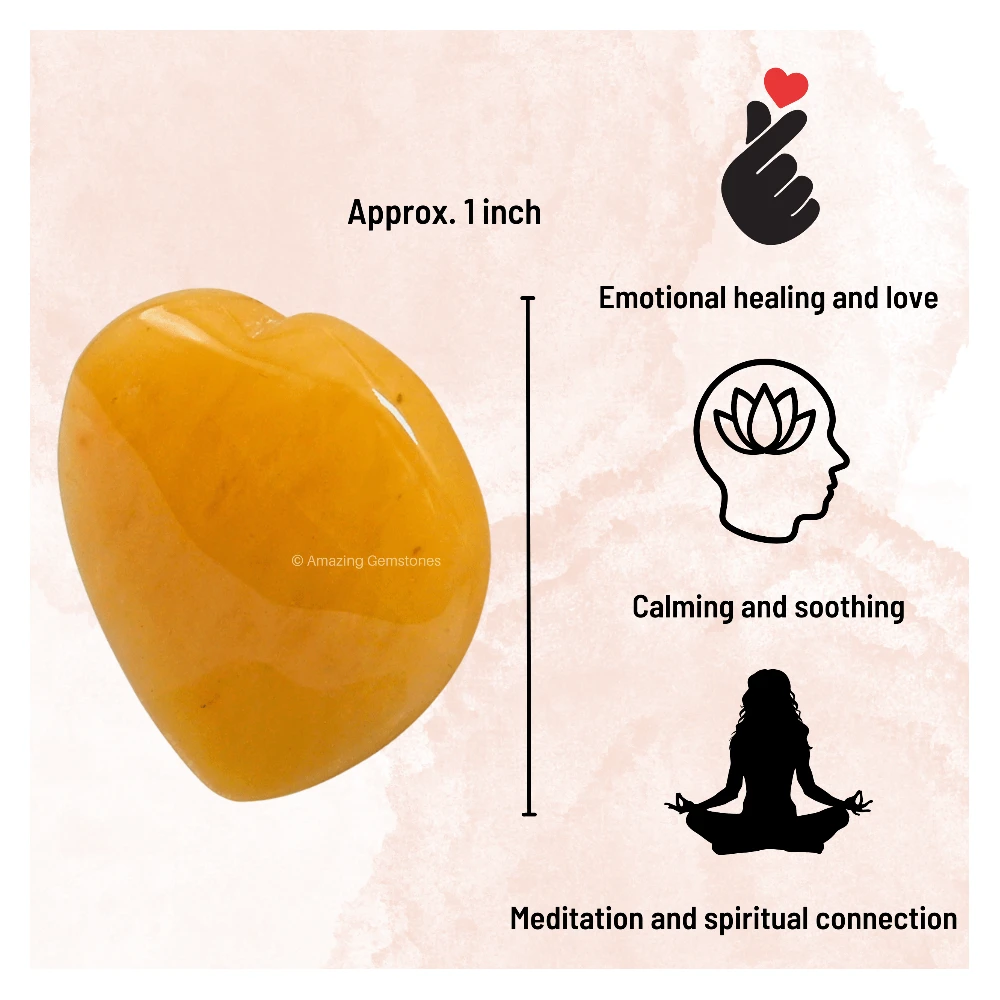 Yellow Aventurine Heart (Pack of 2)
