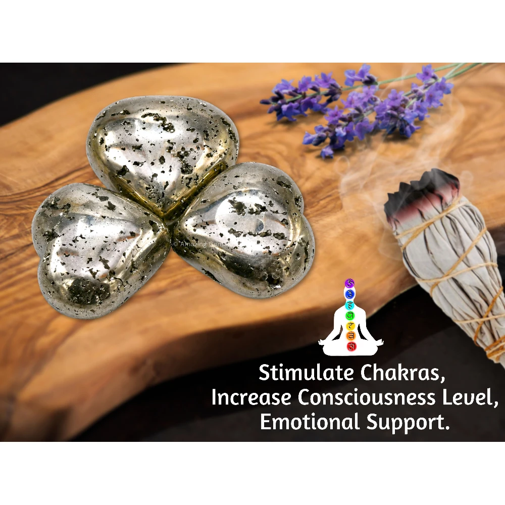 Raw Pyrite Heart