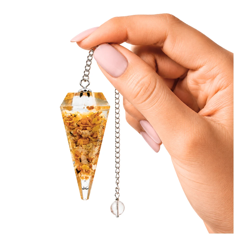 Yellow Jasper Orgone Pendulum