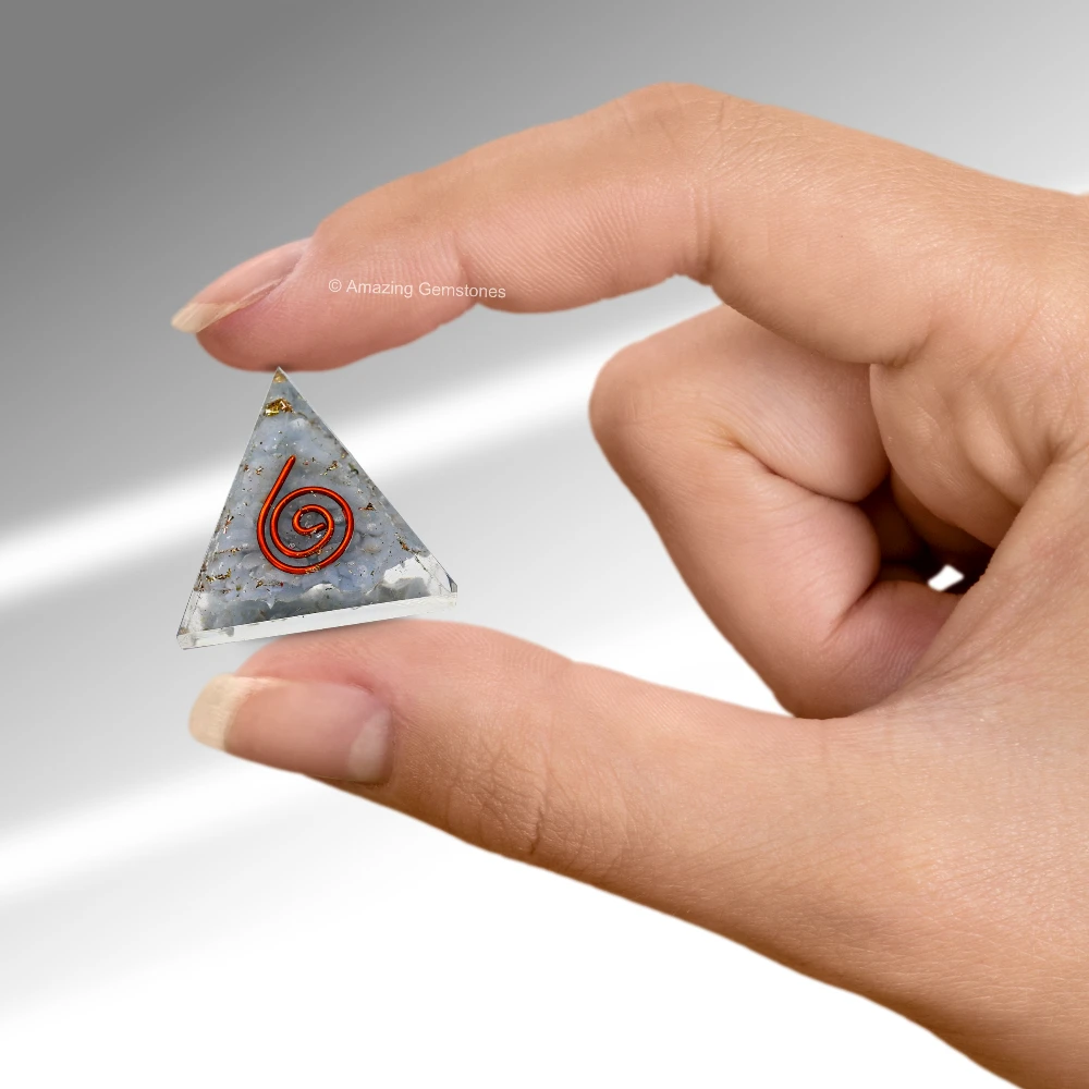 Angelite Orgone Pyramid - Mini