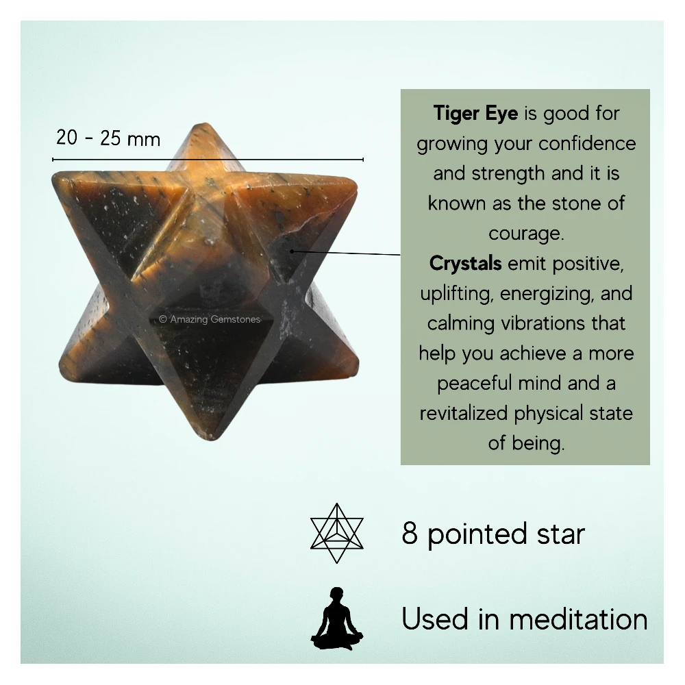 Tiger Eye Merkaba (20-25 mm)