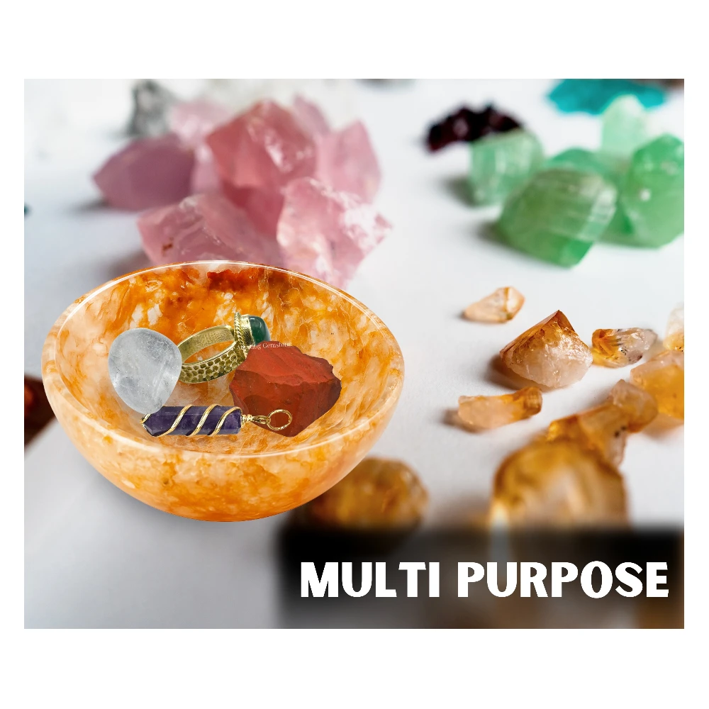 Golden Quartz Crystal Bowl - 3 Inch