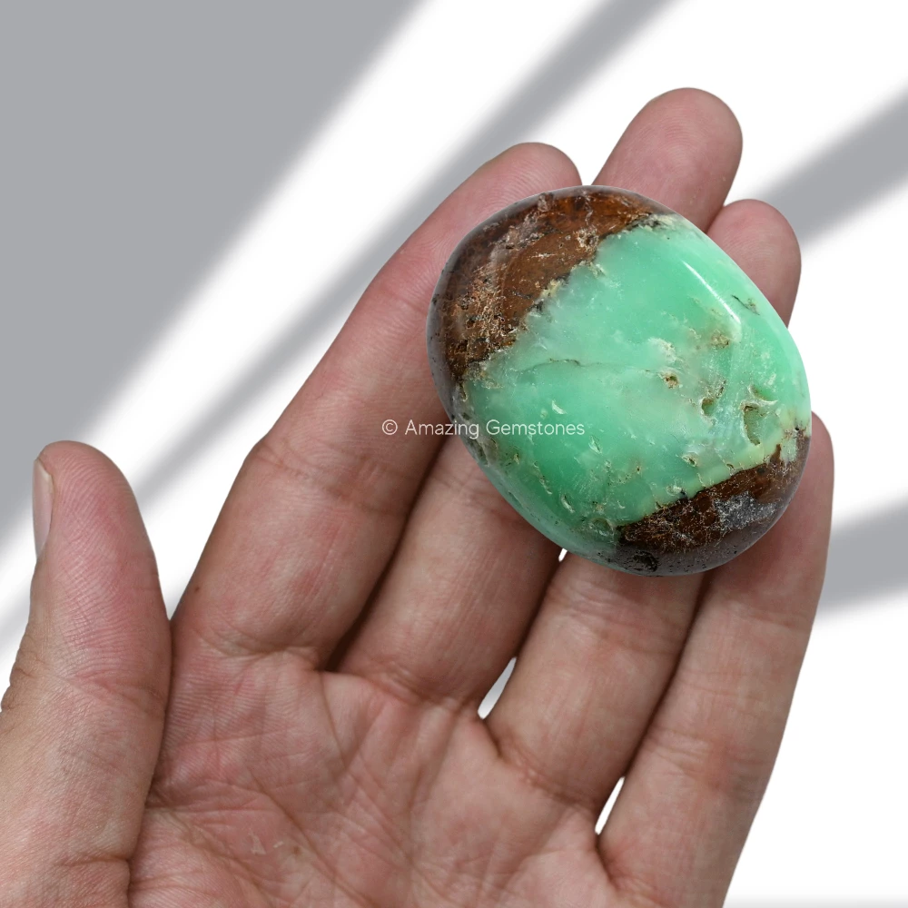 Chrysoprase Palm Stone