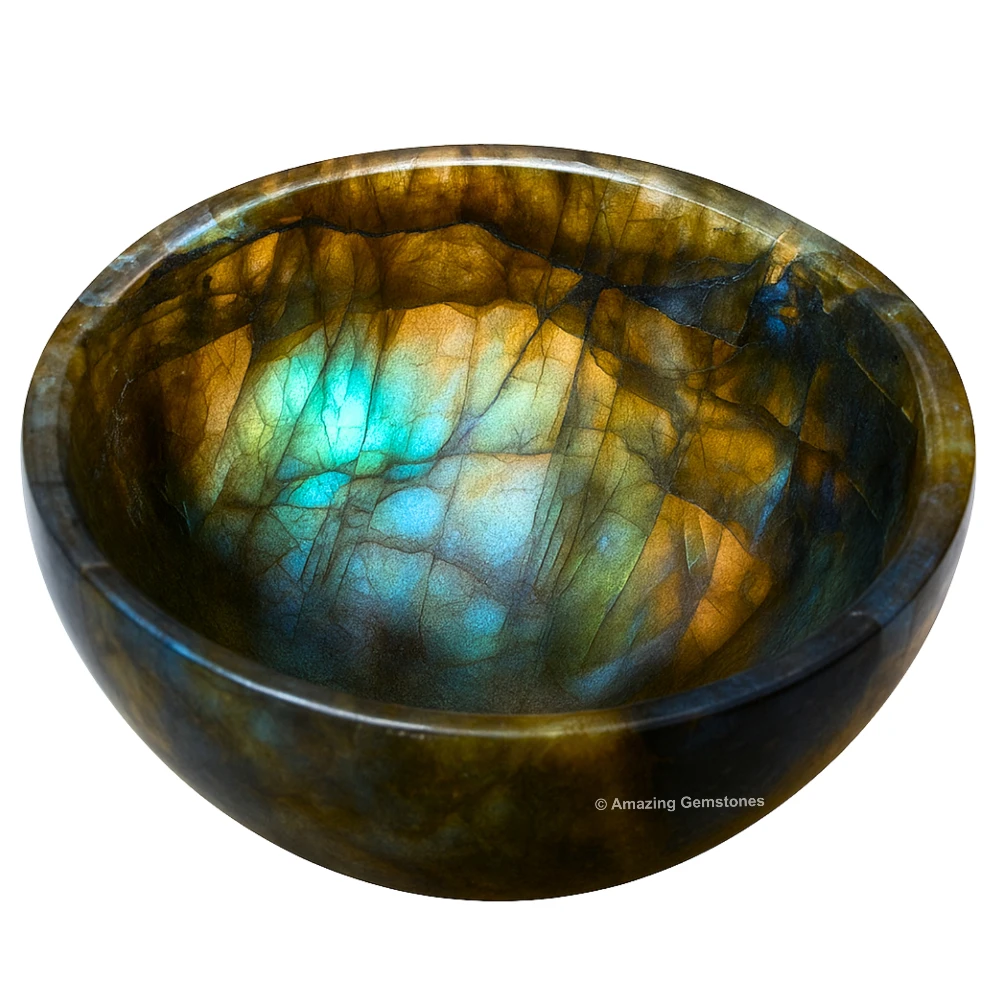Labradorite Crystal Bowl - 2 Inch