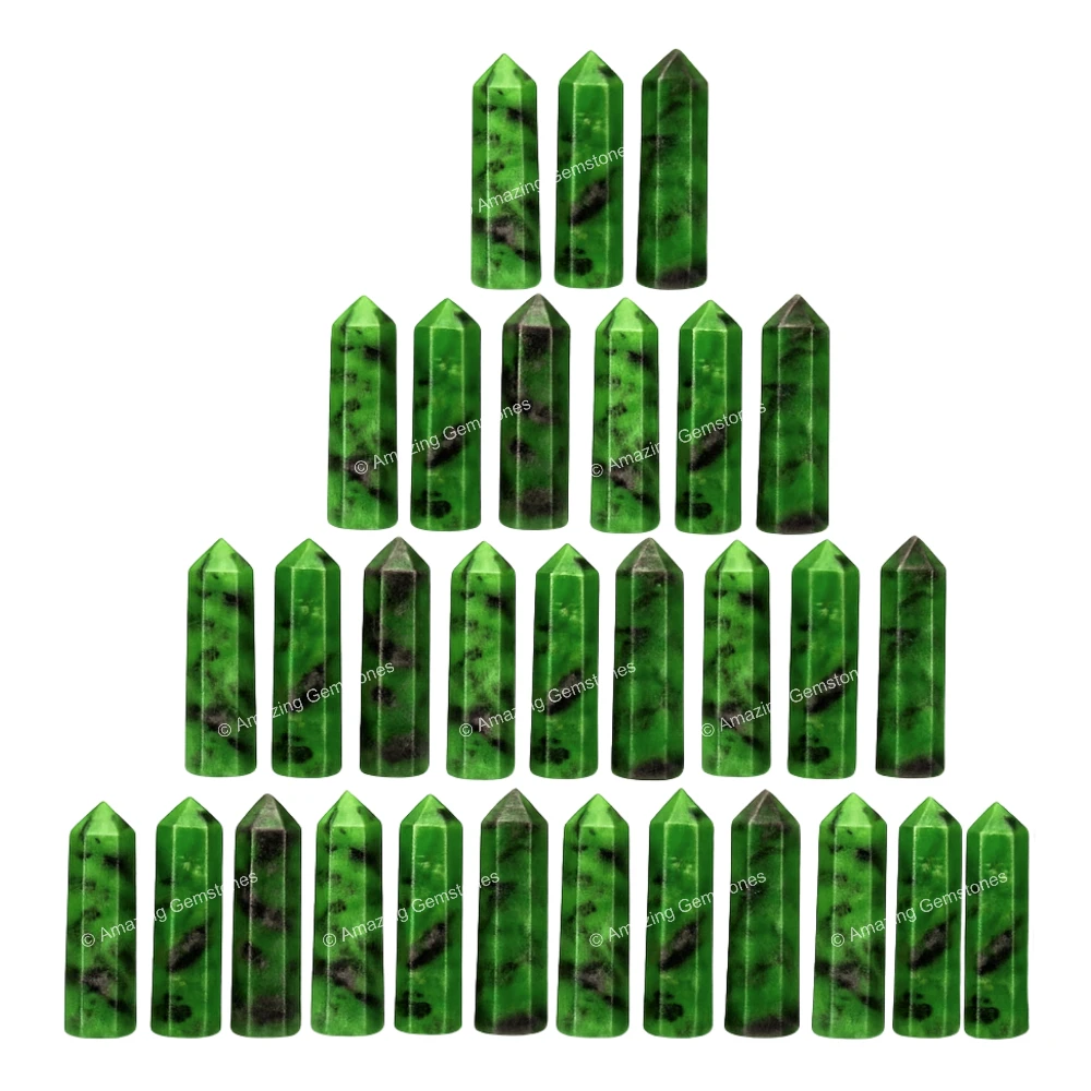 Ruby Zoisite Pencil Points (Set of 3)