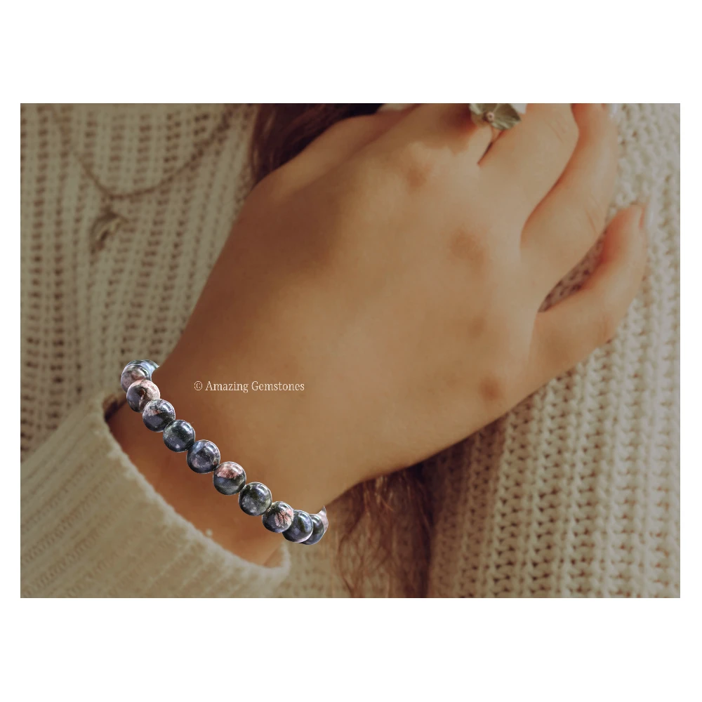Que Sera Llanite stone Bracelet (Strechable)