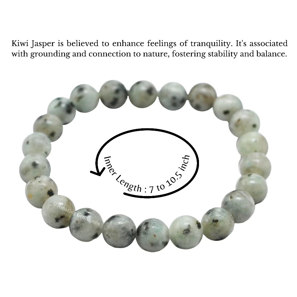 Kiwi Jasper Bracelet (Strechable)