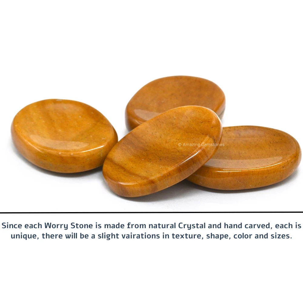 Yellow Jasper Worry Stone