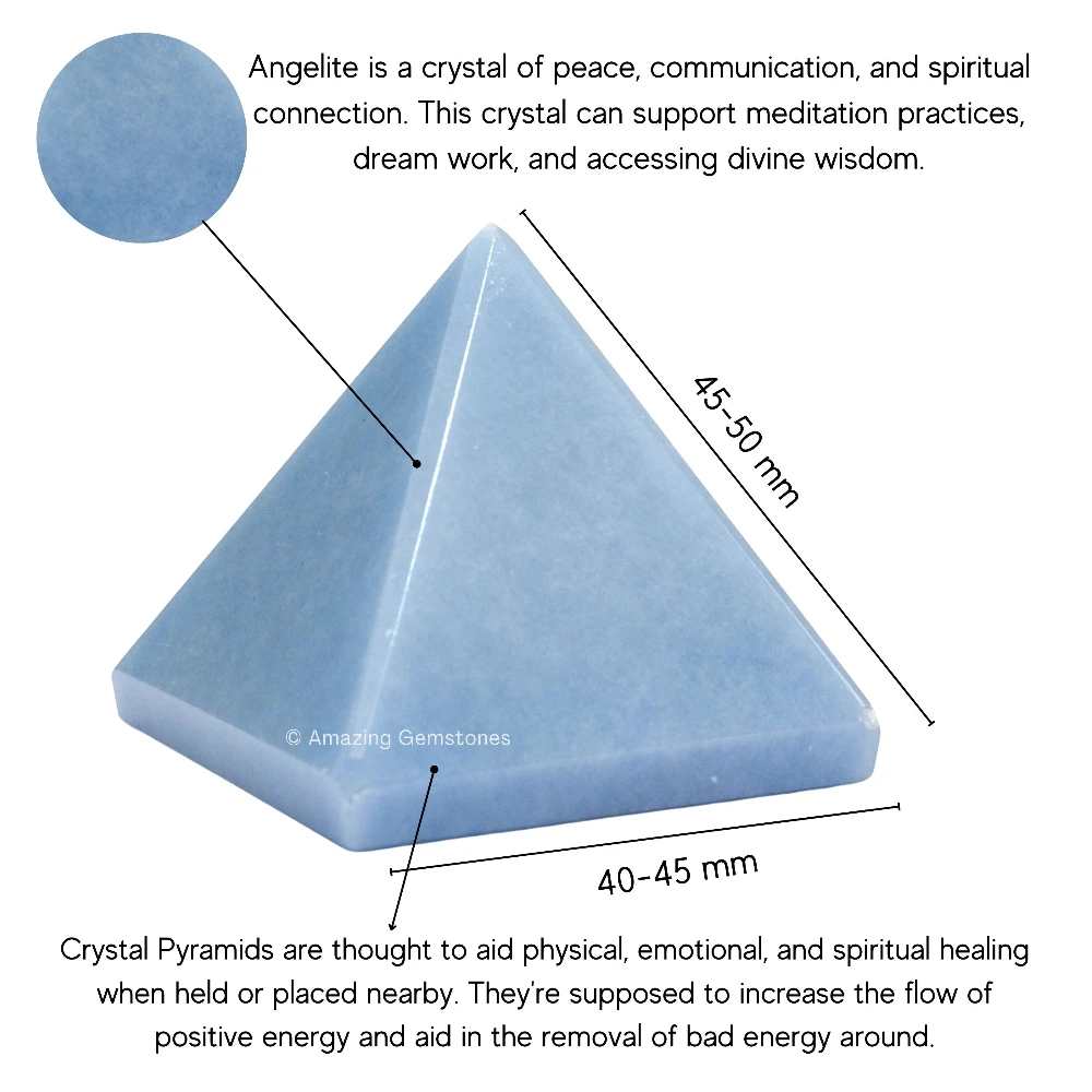 Angelite Pyramid (2 Inch)