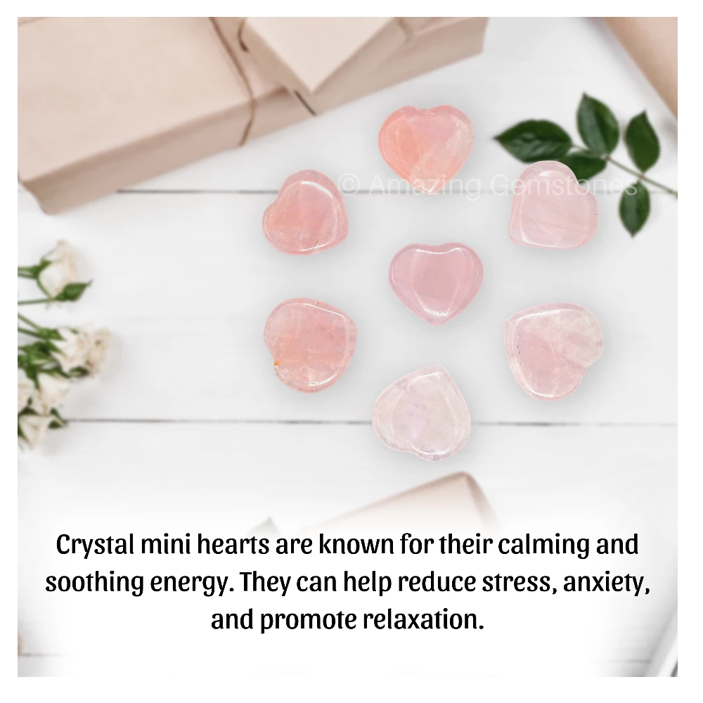 Rose Quartz Heart (Pack of 2)