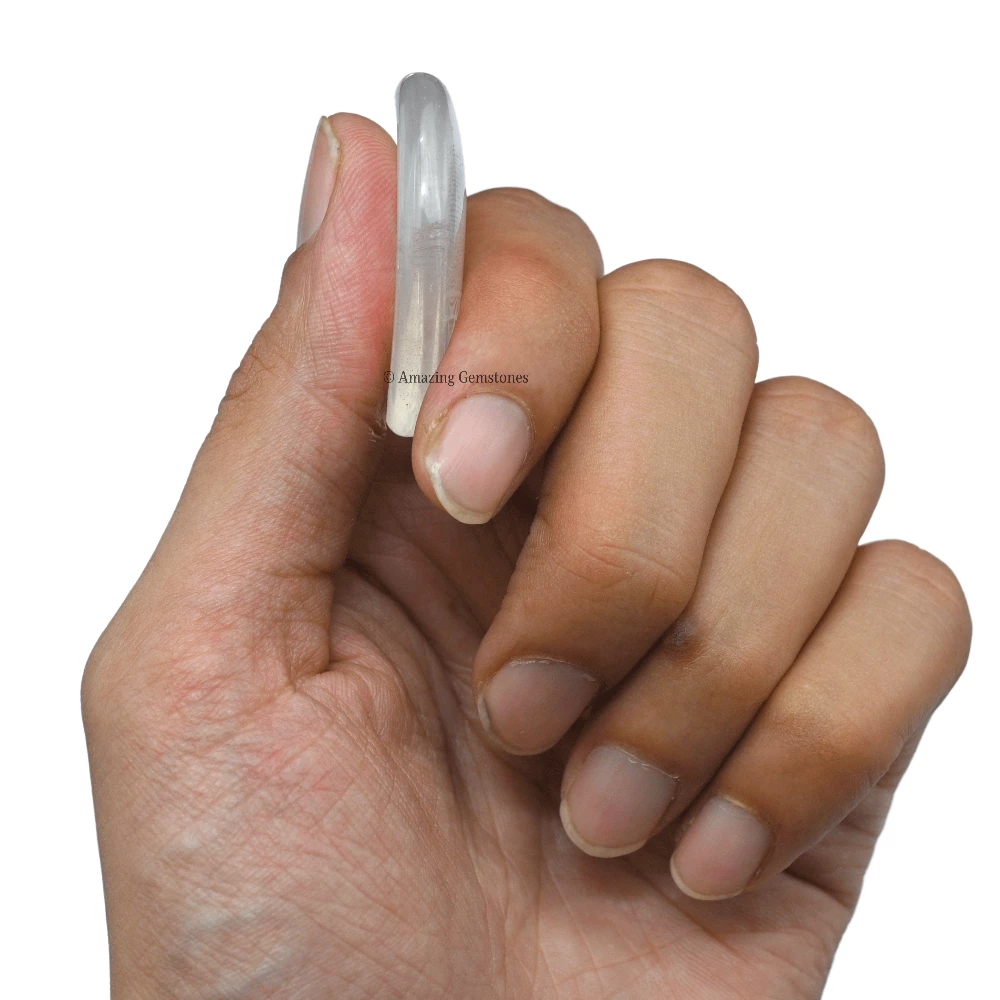 Clear Quartz Worry Stone