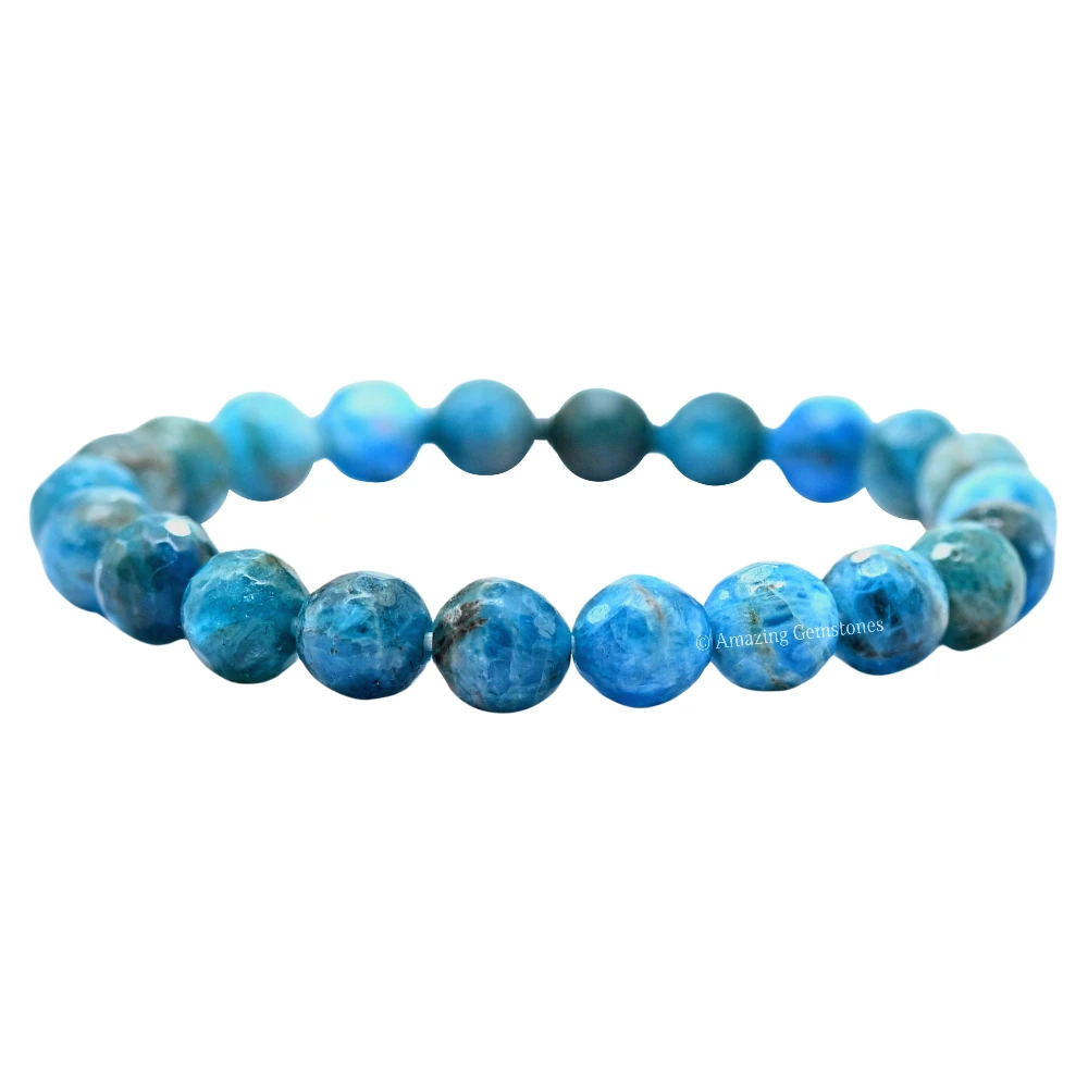 Apatite Bracelet (Faceted) (Stretchable)