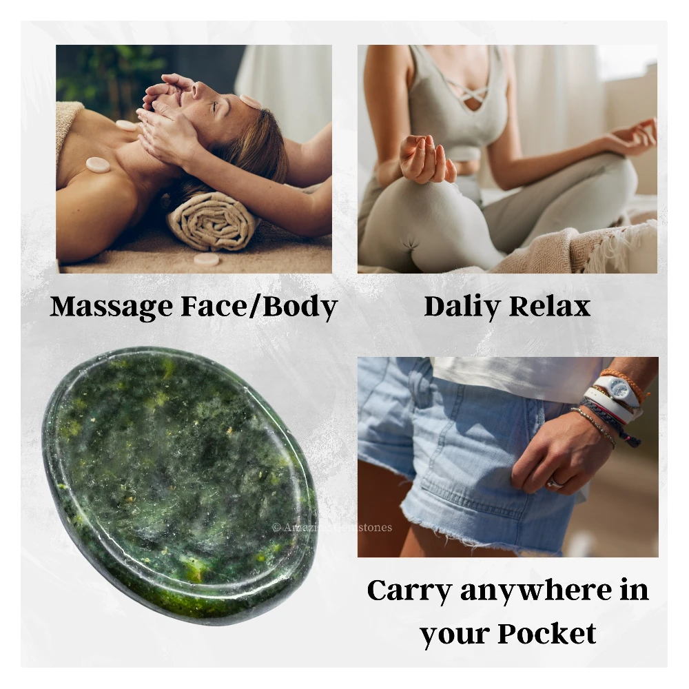 Green Jade Worry Stone