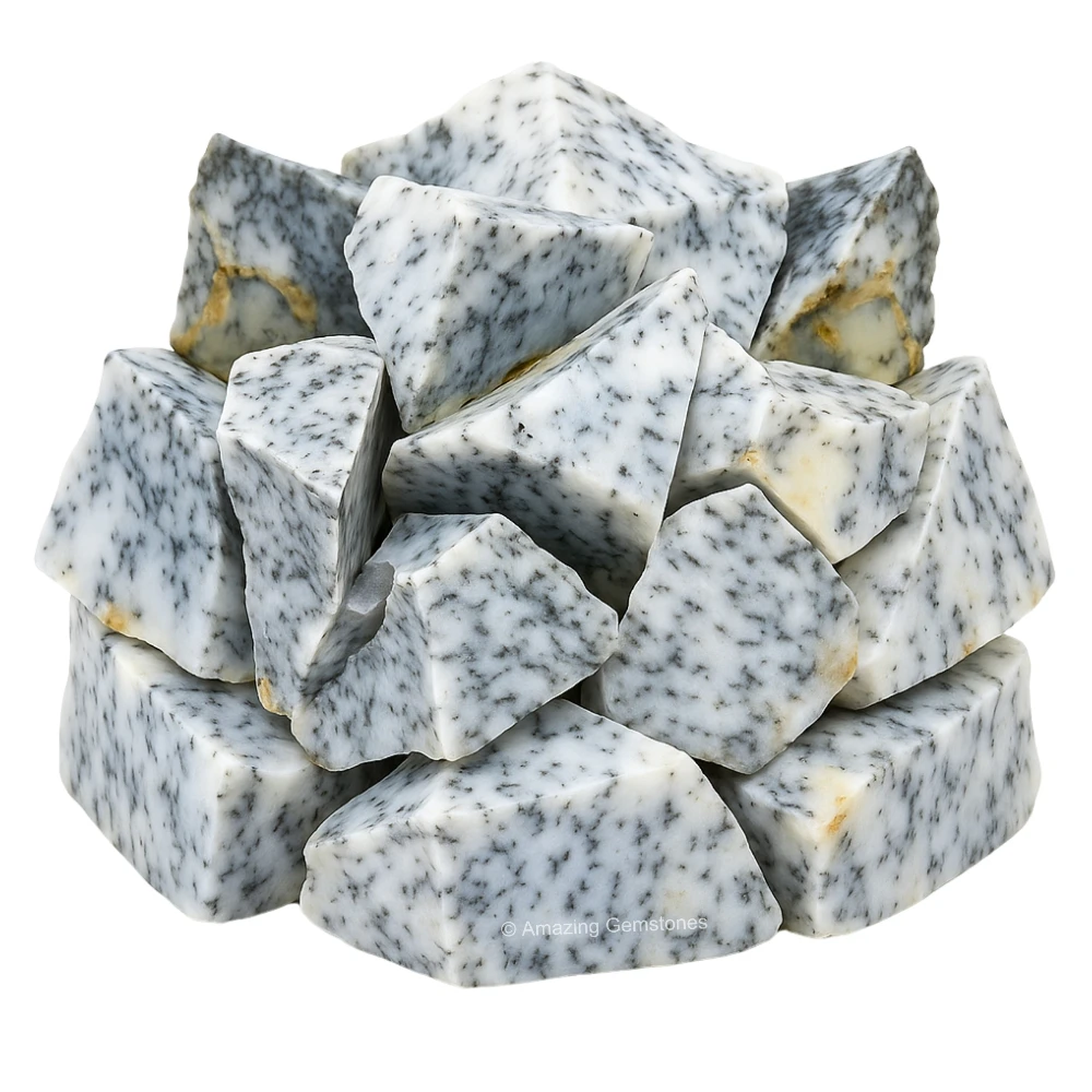 Dendrite Opal Raw Crystals (5 Pieces)