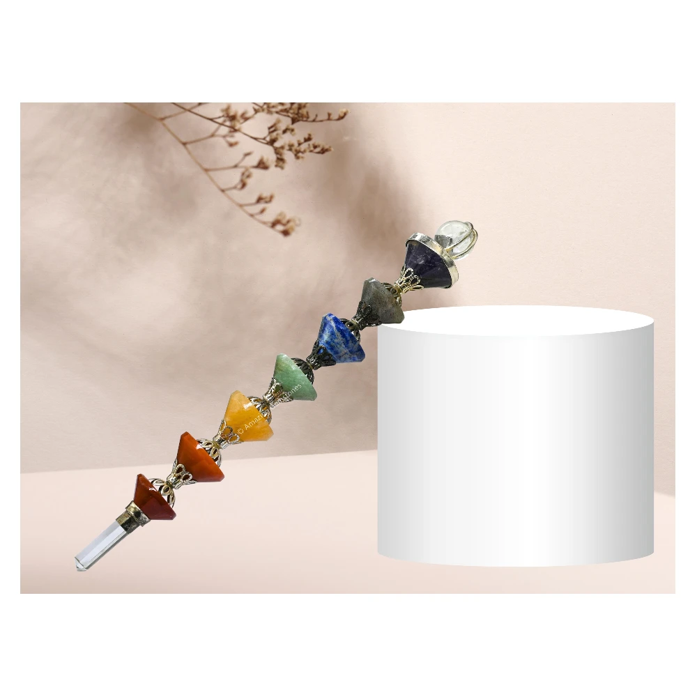 Chakra Cone Healing Crystal Wand