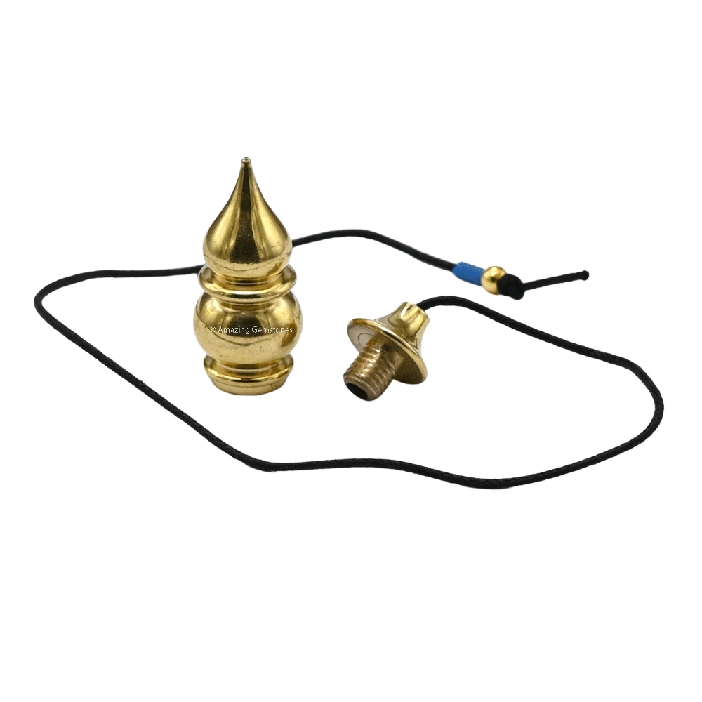 Copper Metal Pendulum - Gold Tear Drop Pot (MP89)