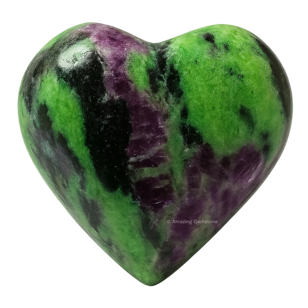 Ruby Zoisite Heart