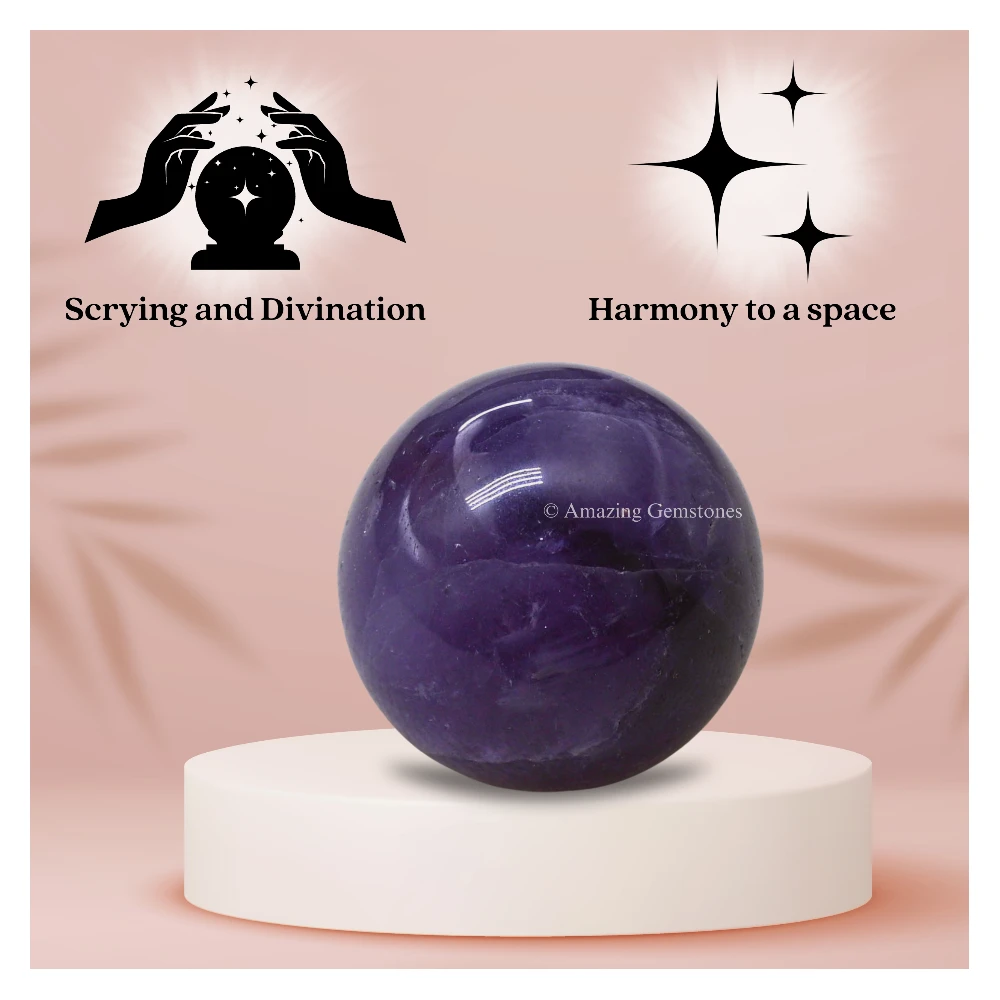 Amethyst Sphere (1 Inch)
