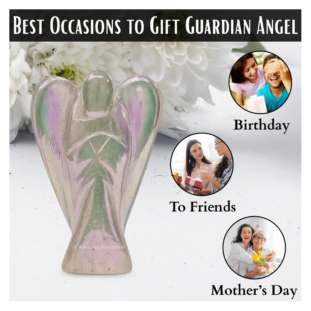 Angel Aura Quartz Angel Figurine (2 Inch)