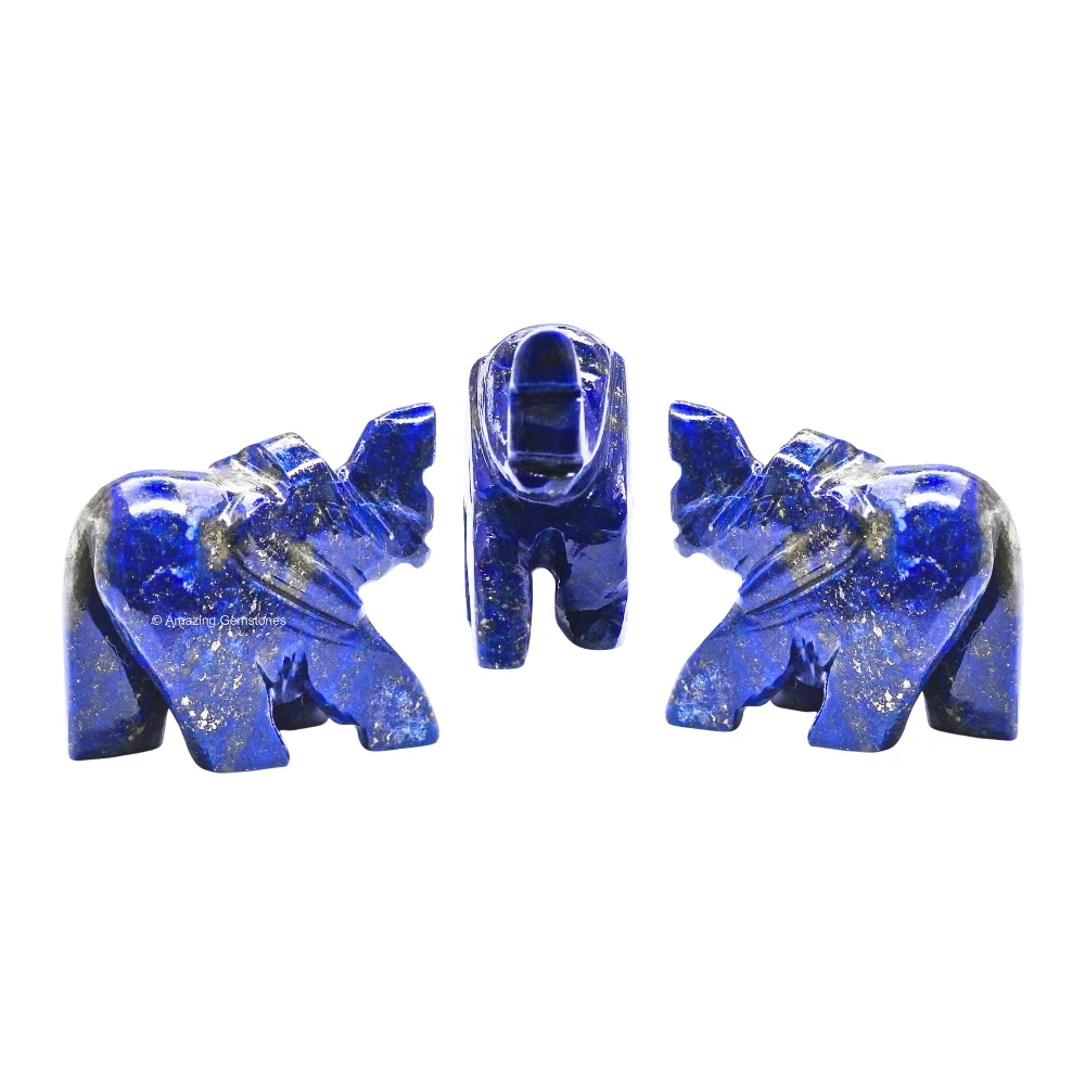 Lapis Lazuli Mini Elephant Crystal Figurine