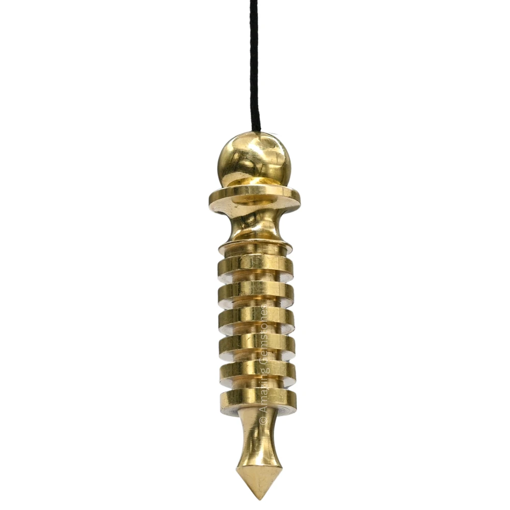 Copper Metal Pendulum - Gold 6 ISIS Ring Plate (MP82)