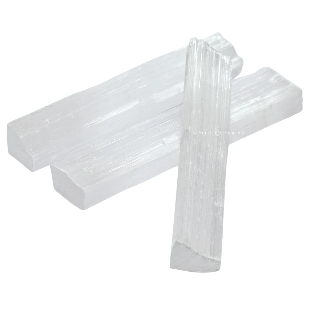 Selenite Charging Stick for Crystals - 4 Inch