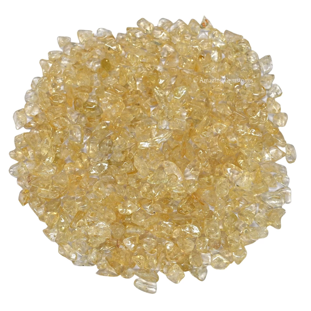 Citrine Chips - Pre Drilled