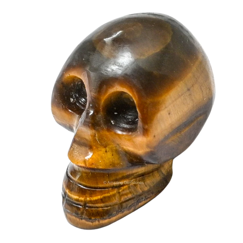 Tiger Eye Skull