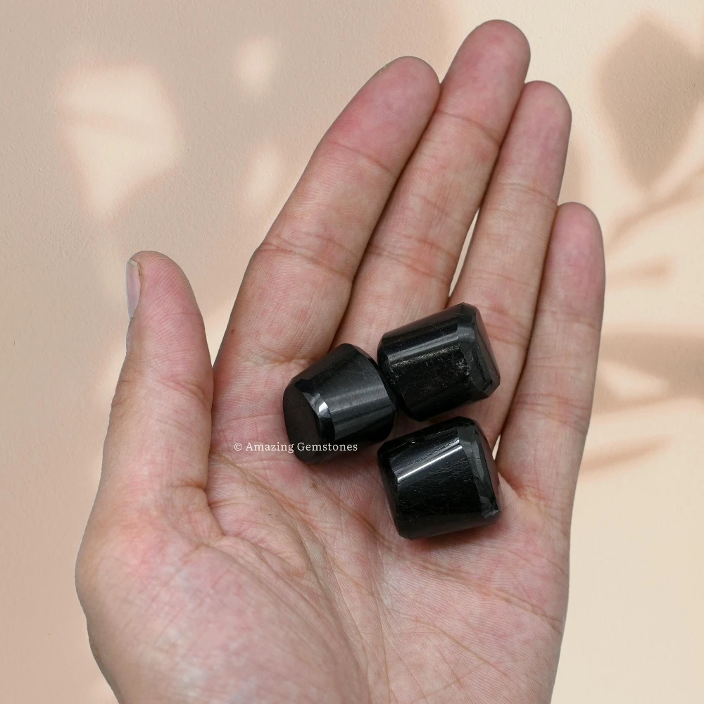 Tumbled Black Tourmaline Stone Crystals (1000+ Carats)