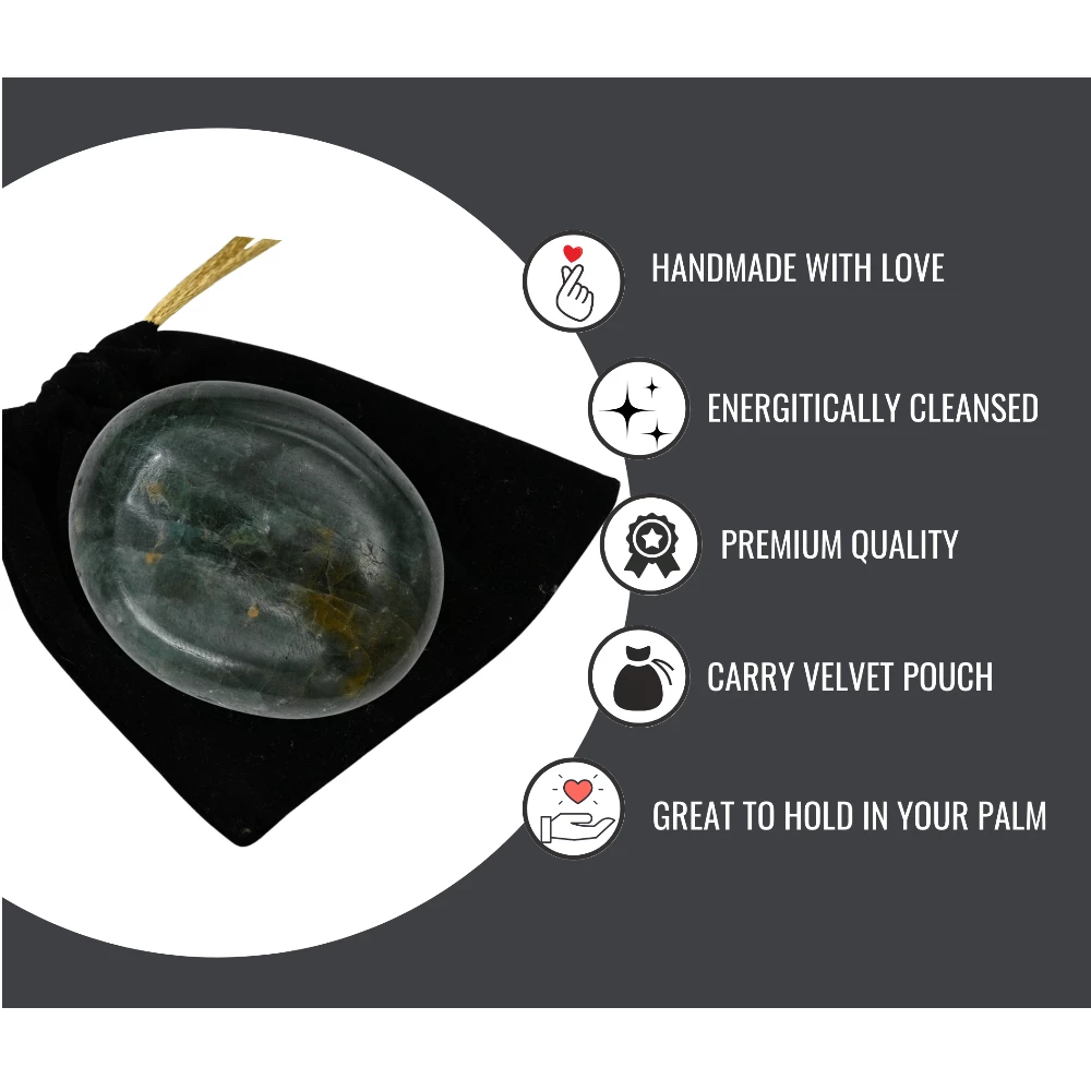 Chrome Diopside Palm Stone