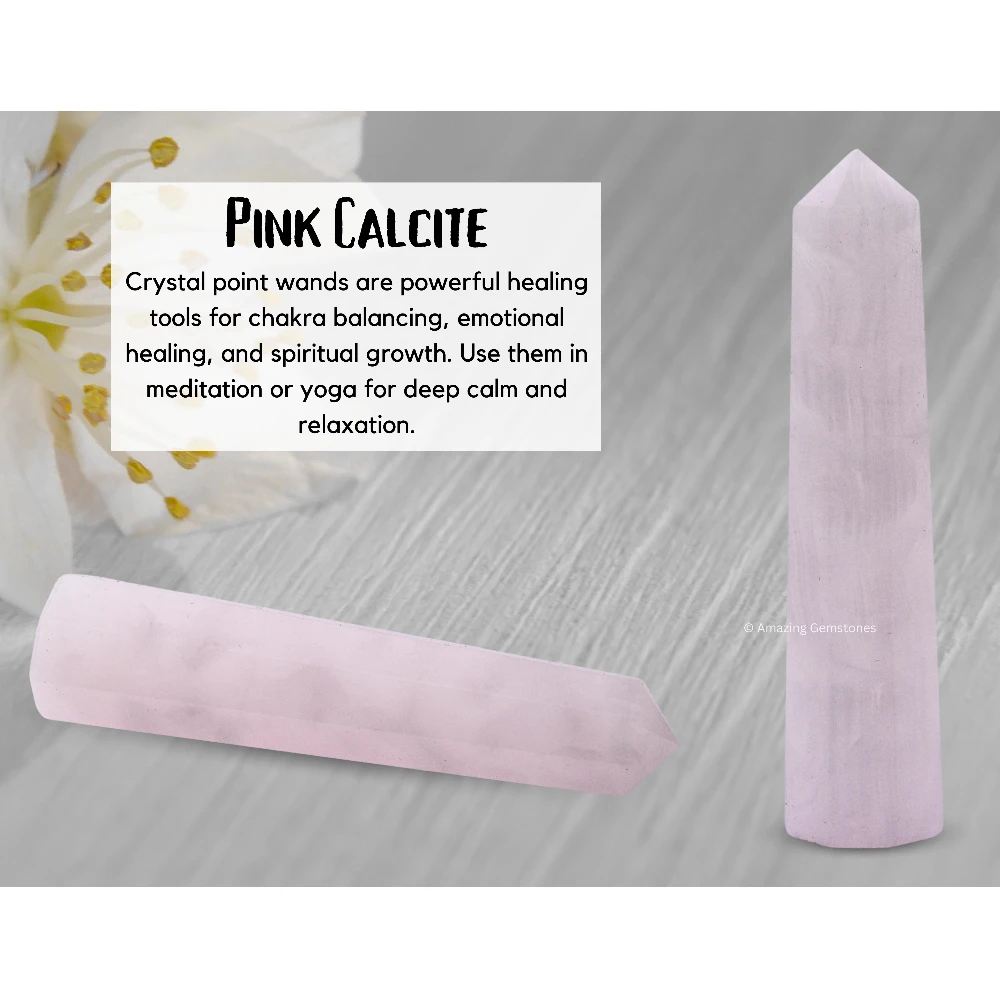 Pink Calcite Tower (3" to 4" inch)