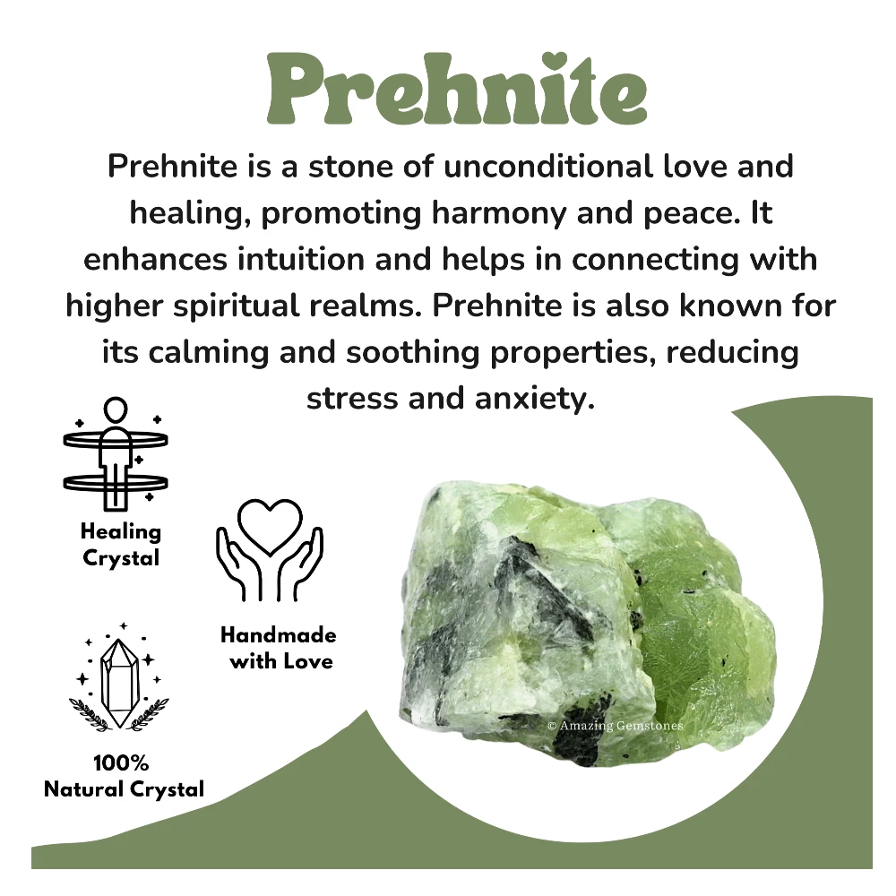 Prehnite Raw Crystals (2 Pieces)