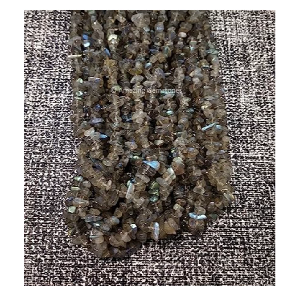 Labradorite Chips - Pre Drilled