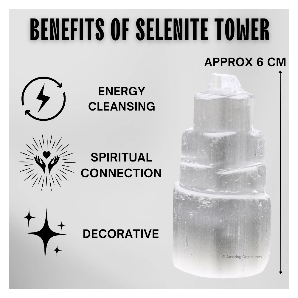 Natural Selenite Tower (6 cm)