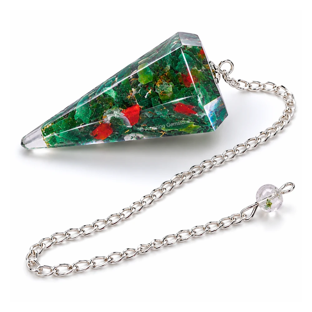 Bloodstone Orgone Pendulum