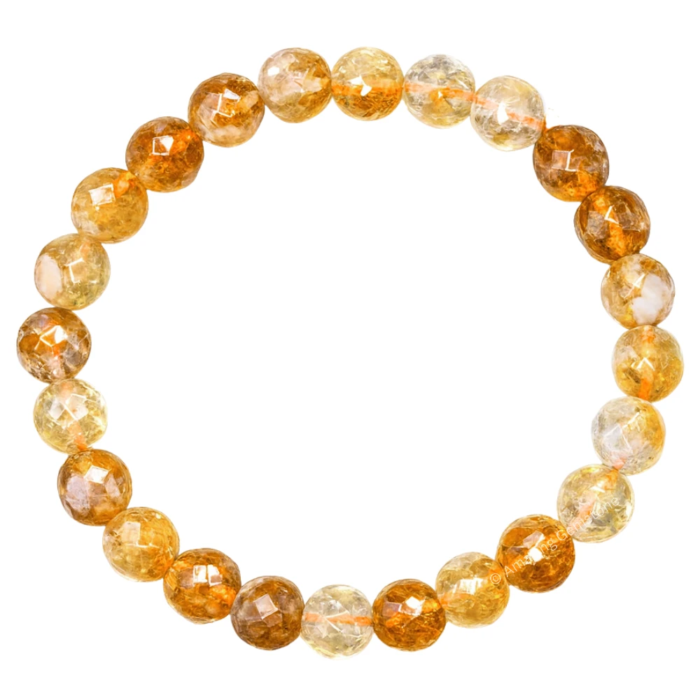 Citrine Bracelet (Faceted-Stretchable)