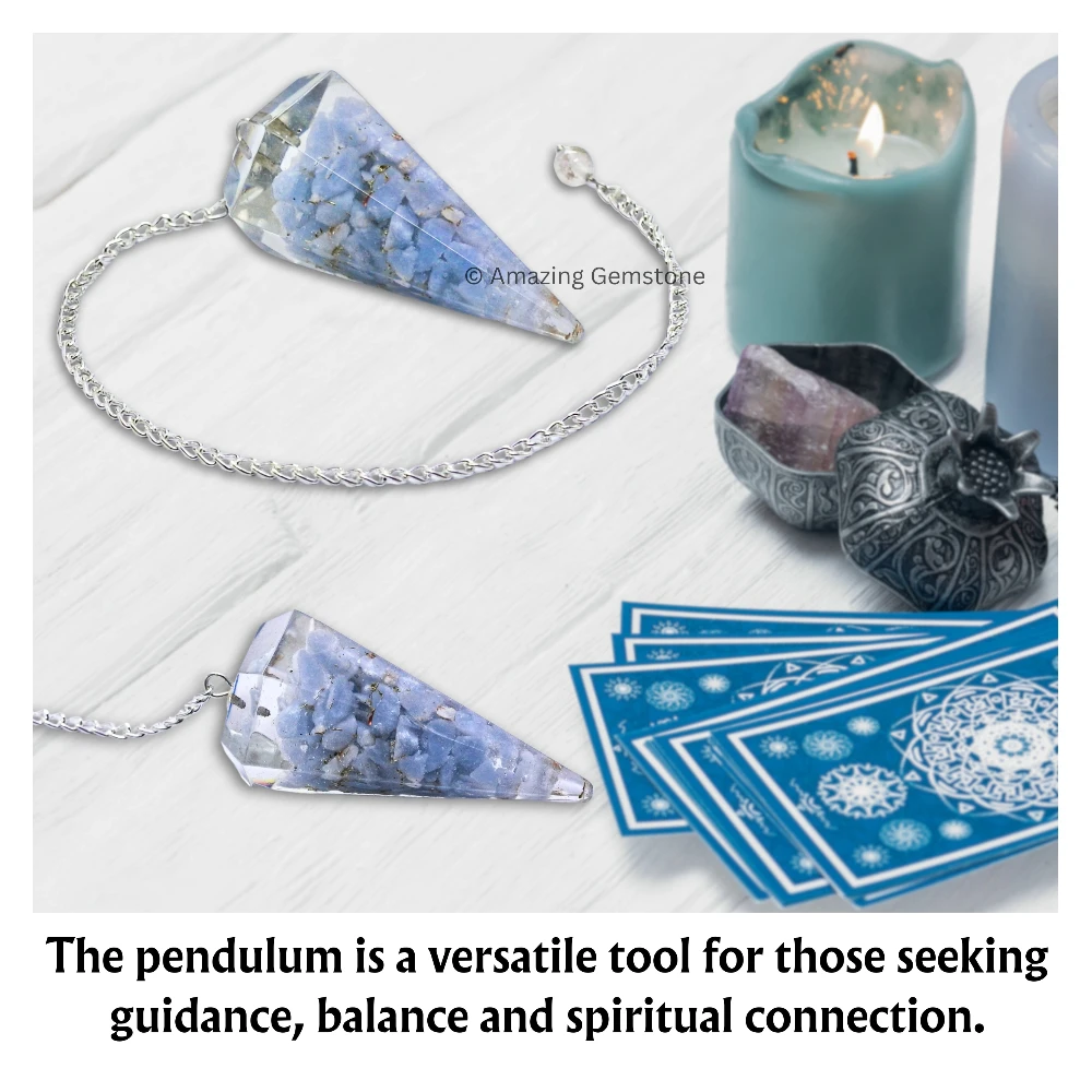Angelite Orgone Pendulum